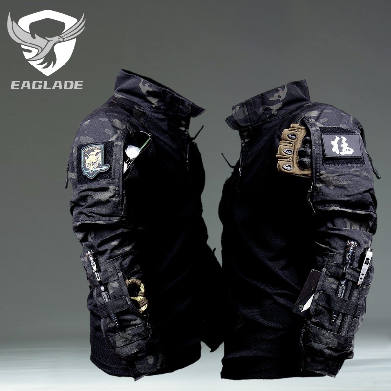 ชุดเสื้อยืดยุทธวิธี Eaglade ในคืนกบ JT0045
