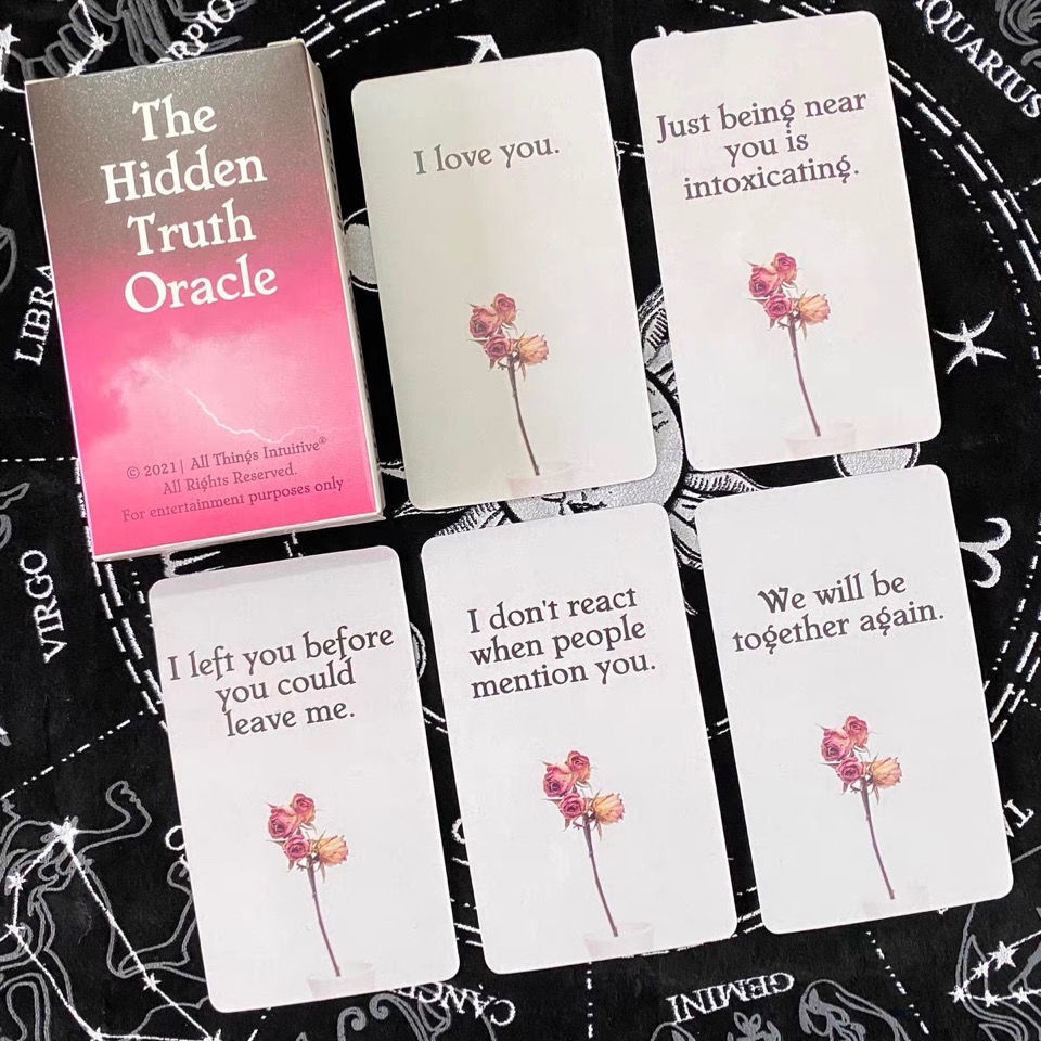 {Treasure Time Mystery} การ์ด Oracle ที่ซ่อนความแปลภาษาจีนฟรี The Hidden Truth Oracle English การ์ดเ