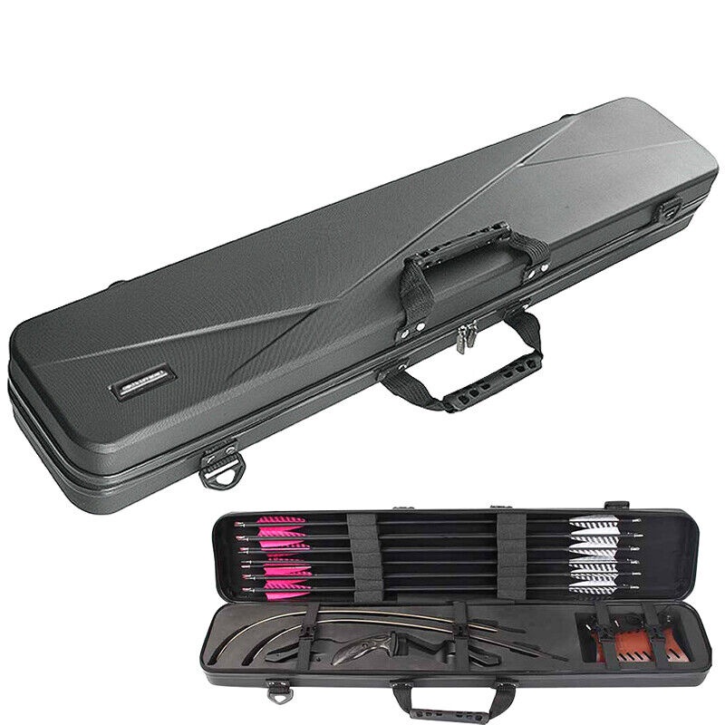 Back Curve Bow Hardshell Case Carrier Case กรณียิงธนูกลางแจ้ง