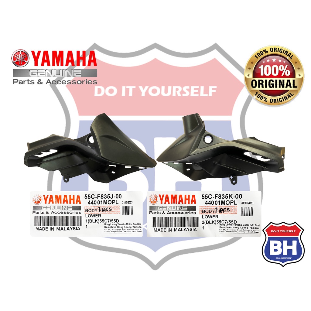YAMAHA LC135 V2 V3 V4 V5 V6 V7 ด้านหน้าฝาครอบต่ําภายใน COWLING KEPUK SAMPAN HLY 55C-F835J F835K