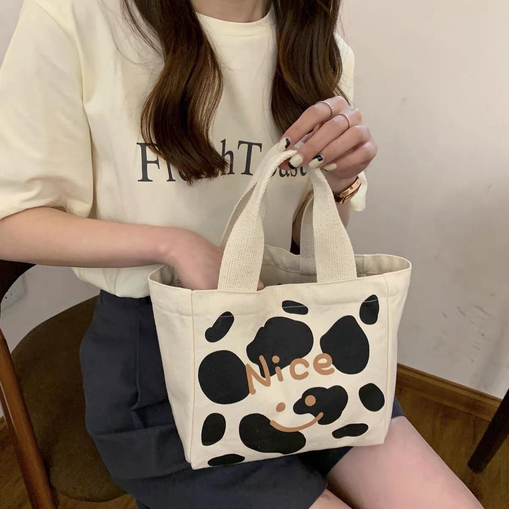 【พร้อมส่ง】miss bag fashion กระเป๋าถือ กระเป๋าผ้า รุ่น D-1580