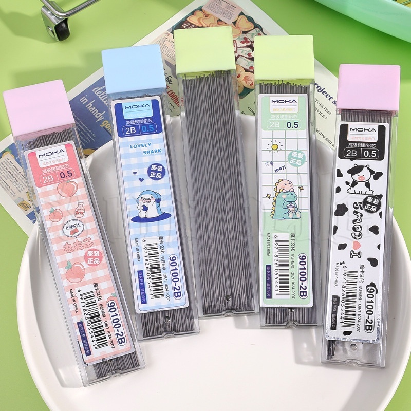 ชุดไส้ดินสอ แบบอัตโนมัติ 0.5 มม. ลบได้ ขนาดใหญ่ จุของได้เยอะ 100 ชิ้น สําหรับนักเรียน