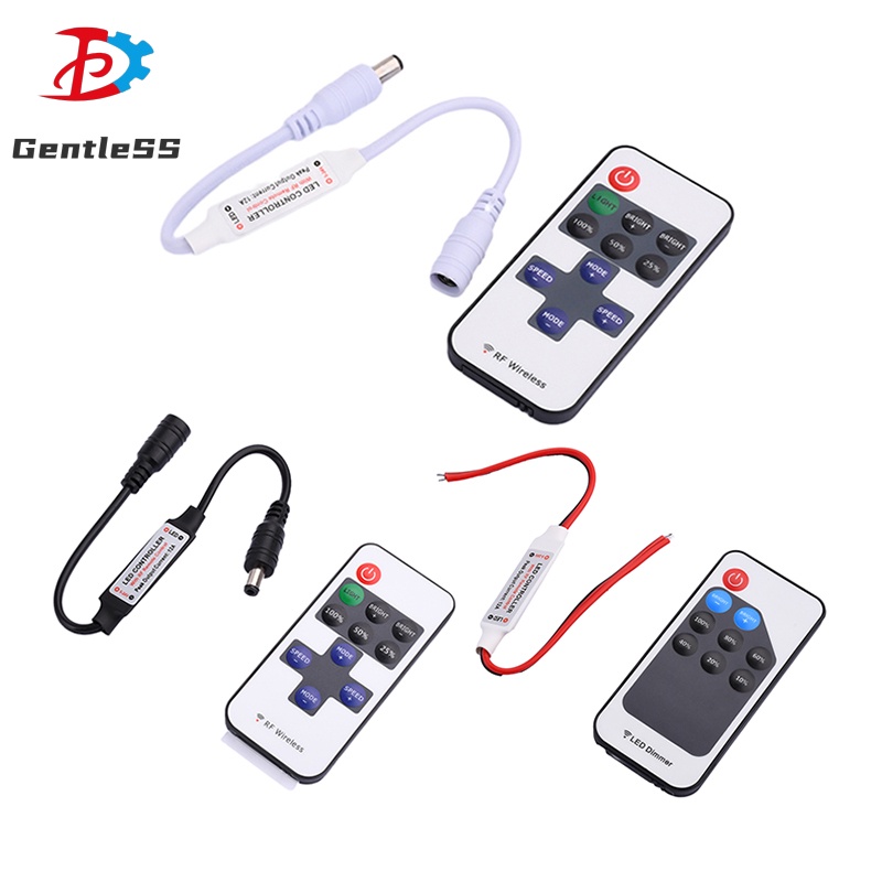 DC12-24V DC5-24V RF รีโมทคอนโทรล LED ไร้สาย LED Dimming Controller 433.92MHz