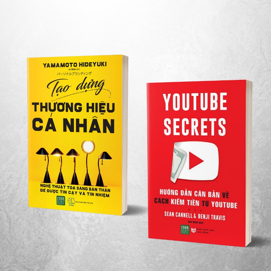 Combo 2 Books - สร้างแบรนด์ส่วนตัว + Youtube Secrets (1980 Books Reading)