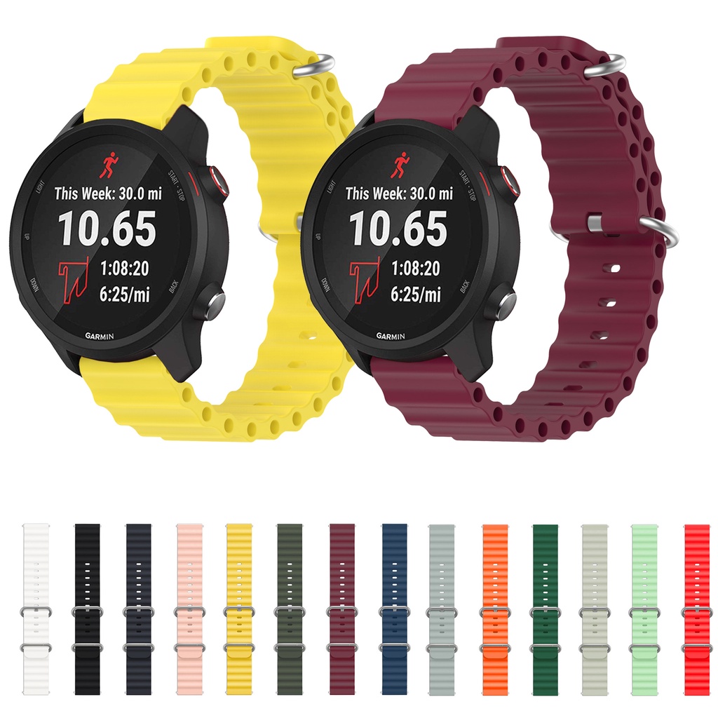 สายนาฬิกาข้อมือซิลิโคน ขนาด 45 มม. สําหรับ Garmin venu 2 Vivoactive 3 4 255 245 645