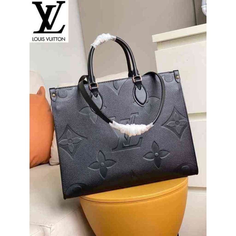 หลุยส์วิตตอง Louis Vuitton กระเป๋า lv m45595 2021 ฤดูใบไม้ผลิ onthego ขนาดกลางกระเป๋าถือผู้ชายกระเป๋าเอกสารหนังแท้กระเป๋