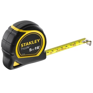ตลับเมตร สแตนเล่ย์ 5 เมตร ไทรอน หุ้มยาง อย่างดี Stanley meter case 5 m TyLon rubber cover/ABS plastic well