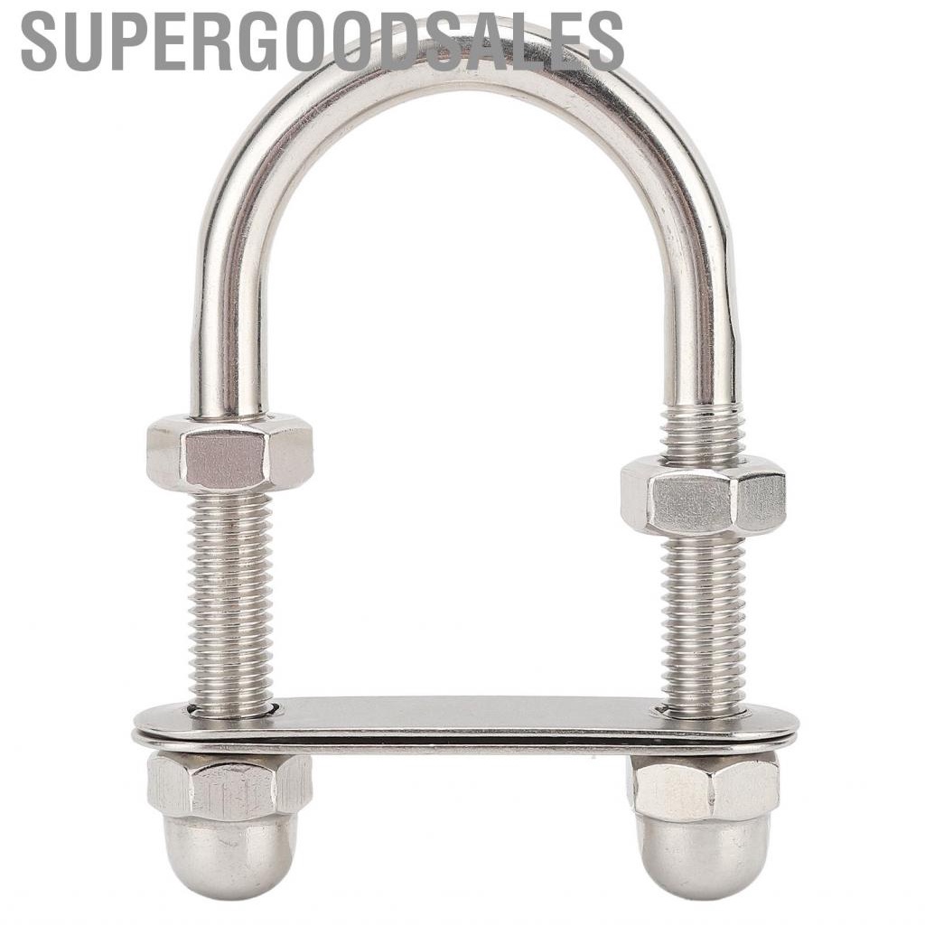 Supergoodsales Marine U Bolts 316 กระจกสแตนเลสขัดเงาสำหรับเรือยอชท์ M10 X 95 45 มม