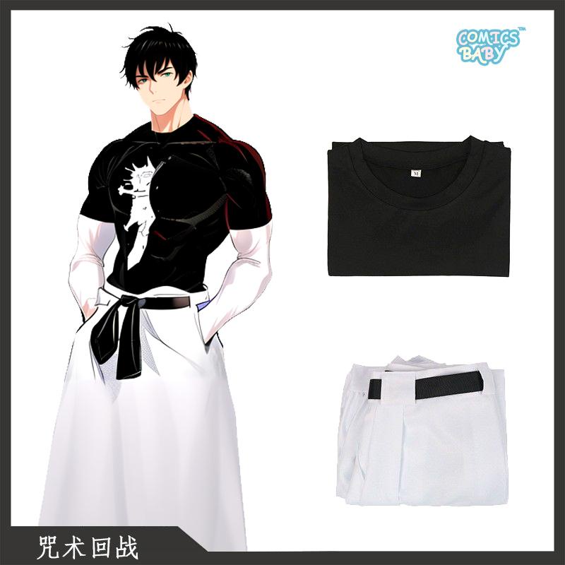 Anime Jujutsu Kaisen Fushiguro Toji Cosplay Costume   ชุดยูนิฟอร์ม กางเกง ชุดคอสเพลย์ ชุดปาร์ตี้ฮาโล