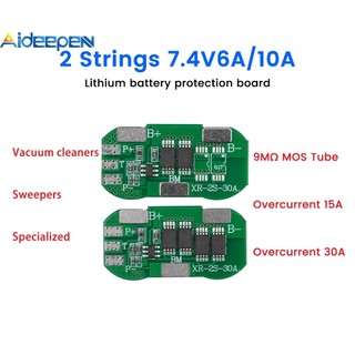 Aideepen BMS 2S/3S 18650 7.4V/12.6V Li-ion แบตเตอรี่ Charge Discharge บอร์ดป้องกัน