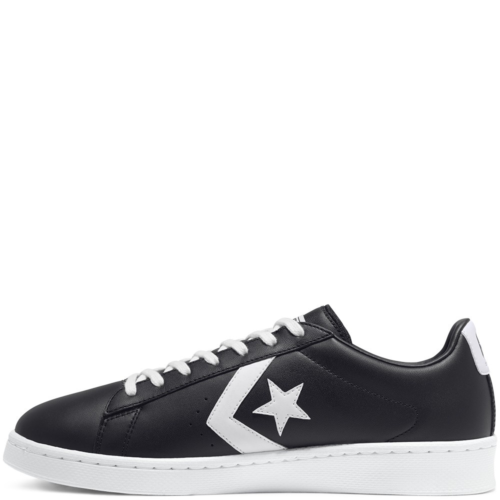 Converse Pro Leather Low-Top Shoe BLACK/WHITE/WHITE 167238C