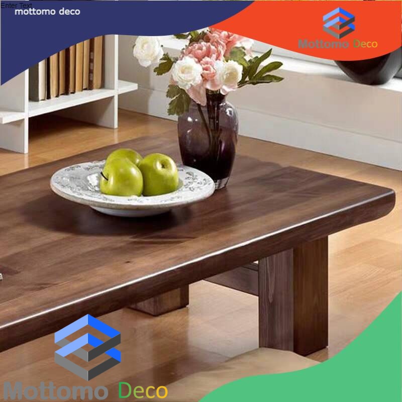 MOTTOMO Japanese Solid Wood Coffee Table Tatami Table Zen Retro โต๊ะกาแฟไม้เนื้อแข็งสไตล์ญี่ปุ่น