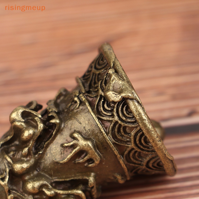 [เพิ่มขึ้น] โลหะผสมย้อนยุคสามสิงโตกระดิ่งลมจี้รถประติมากรรมโบราณอธิษฐานเจ้าแม่กวนอิมฮวงจุ้ย - รูปที่ 3