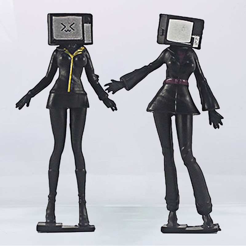 【พร้อมส่ง】การ์ด skibidi toilet โมเดลฟิกเกอร์ Titan TV Man and Computer Man สําหรับเด็ก