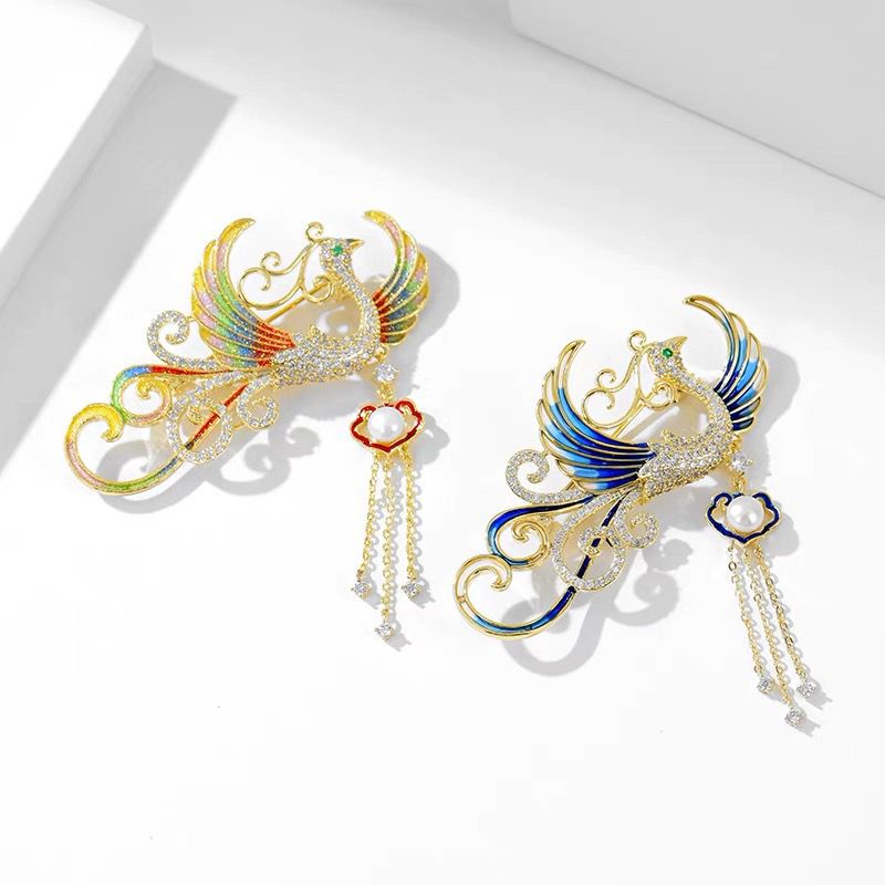 Design Sense/Chinese Style Phoenix Brooch // Fashion Exquisite Pin