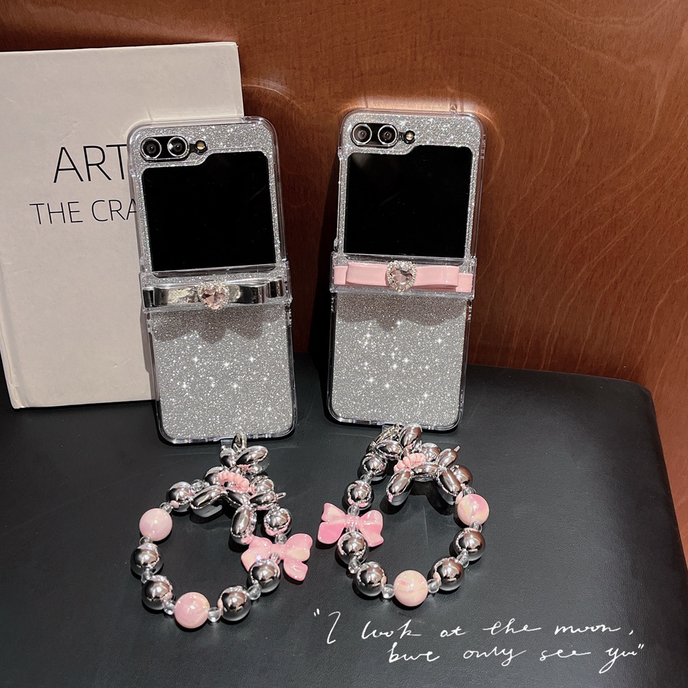 เคสโทรศัพท์มือถือ ลายการ์ตูน พร้อมสายโซ่คล้อง สําหรับ Samsung Galaxy Z Flip 4 Z Flip5 Z Flip 4 Z Fli