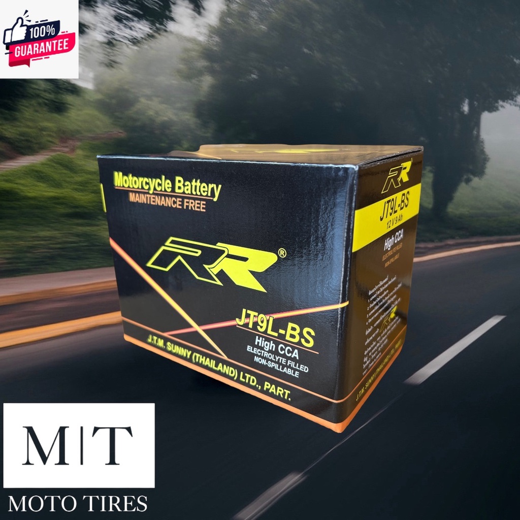 RR แตเตอรี่แห้ง JT9L-BS 12V 9AH แตเตอรี่สำหรัรถจักรยานยนต์ : Z800