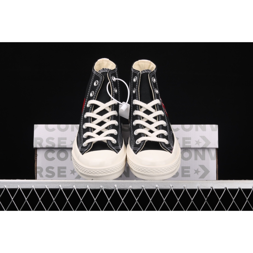 Converse Chuck Taylor All Star 70 Hi Comme Des Garcons CDG PLAY Black Sneakers For Men Women 150204