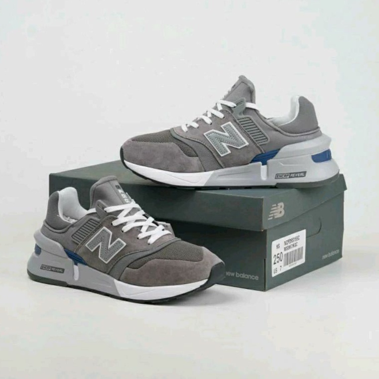 New Balance 997S รองเท้าผ้าใบ ลายหินอ่อน สีเทา 100%