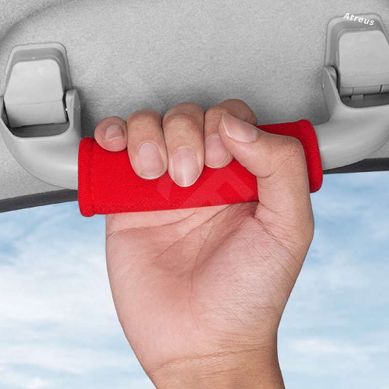 Ford ที่เท้าแขนหลังคา ฝาครอบป้องกัน ฝาครอบป้องกันที่จับรถ ถุงมือดึงหลังคารถยนต์ สําหรับ Ford Ranger Raptor Everest Fiesta Focus Mustang Escape Ecosport STI - รูปที่ 7