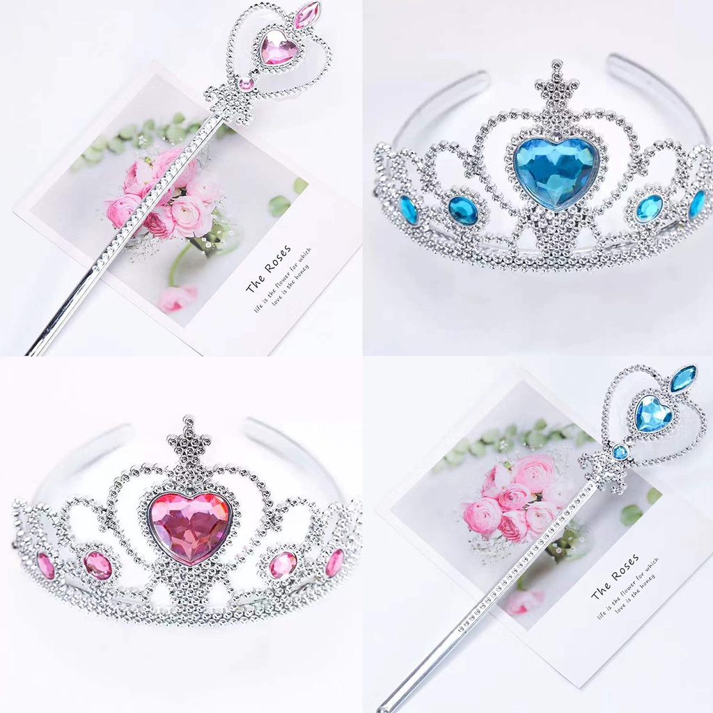 พร้อมส่ง มงกุฎ คฑาเจ้าหญิงเลือกสีได้