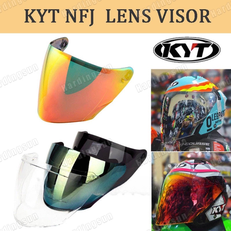 Kyt เลนส์หมวกกันน็อค แบบครึ่งหน้า สําหรับ KYT NFJ