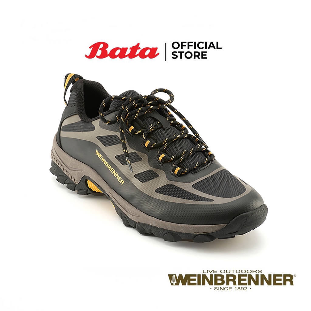 Bata บาจา WEINBRENNER รองเท้าผ้าใบ รองเท้าลำลองแบบผูกเชือก สำหรับผู้ชาย รุ่น 3D ENERGY  สีนำตาลเข้ม 8214614 สีดำ 8216614