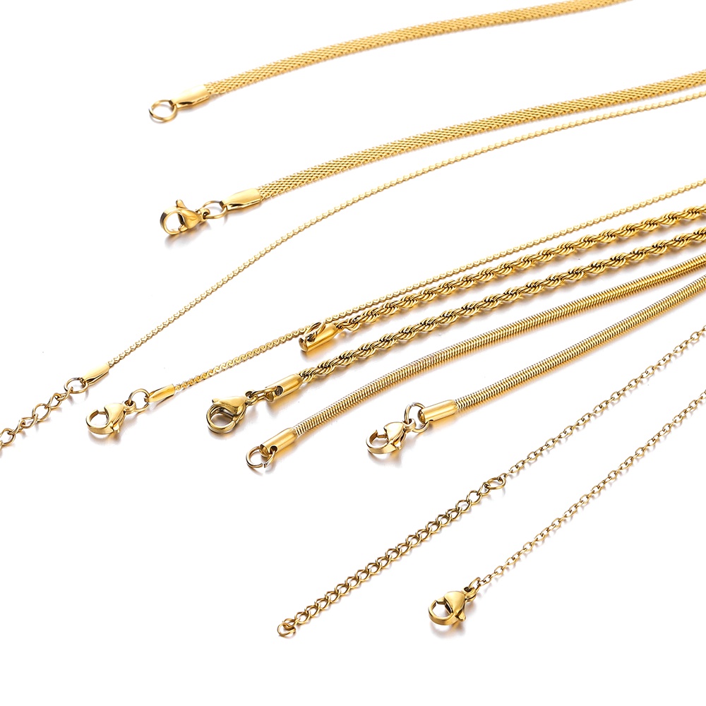 สร้อยคอทอง18K ✓สแตนเลสเกรด316 ✓สีทองคงทน งานเครื่องประดับแฟชั่น