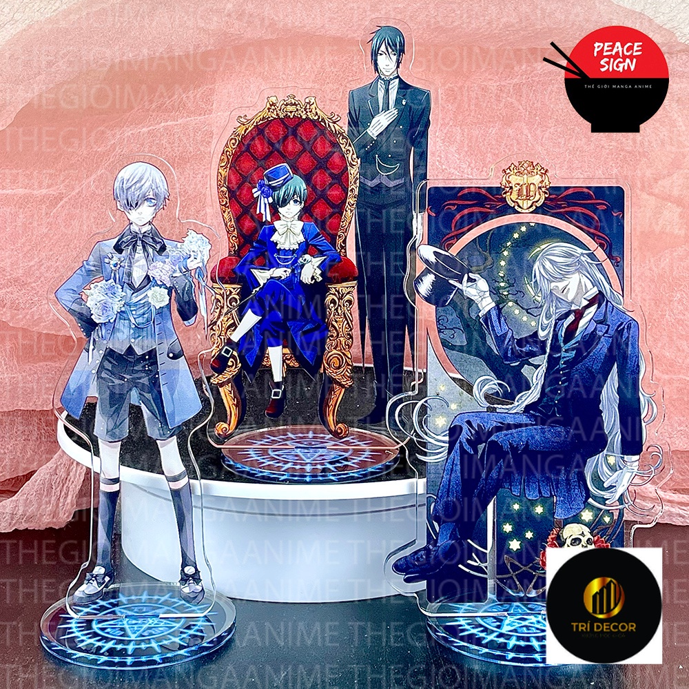 Standee รุ่น Black Butler Black Butler อะคริลิคอะนิเมะ micha chibi รูปปั้นตกแต่ง