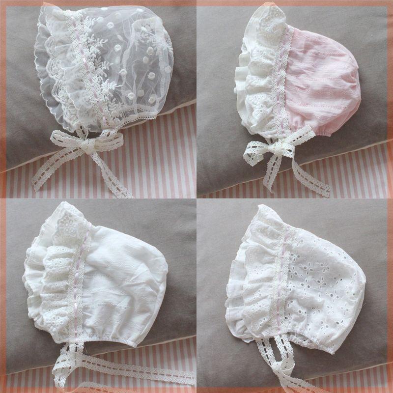 Cc หมวกถักไหมพรม สีพื้น สําหรับเด็กทารกแรกเกิดผู้หญิง