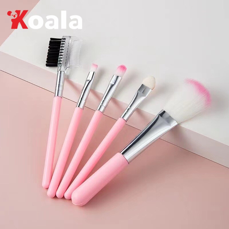 KOALA เซ็ตแปรงแต่งหน้า 5 ชิ้น เเปรงเเต่งหน้า อุปกรณ์แต่งหน้า ชุดแปรงแต่งหน้า ขนนุ่ม คุณภาพสูง