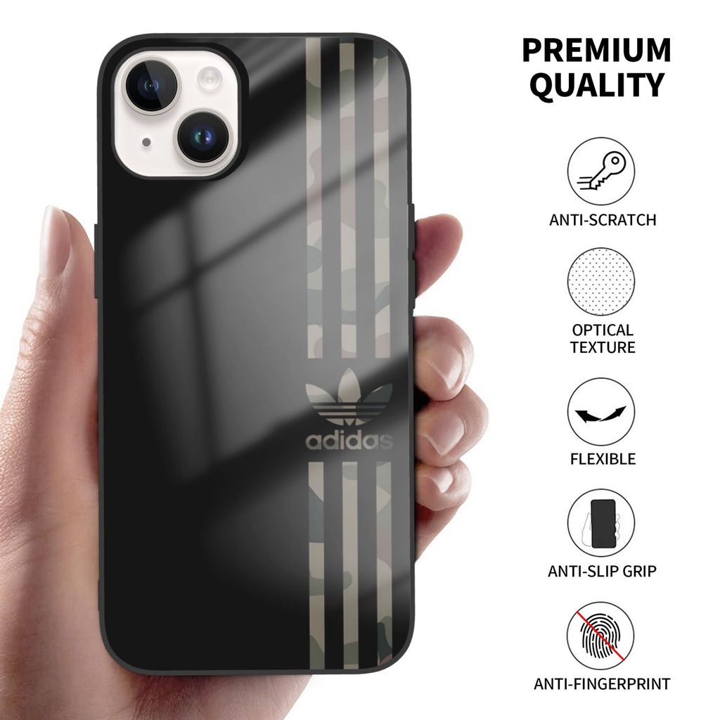 Adi Das เคสโทรศัพท์มือถือคุณภาพสูงสไตล์ใหม่ Anti-fall ฝาครอบป้องกันสําหรับ IPhone 13 15 12 16 14 Pro Max Mini