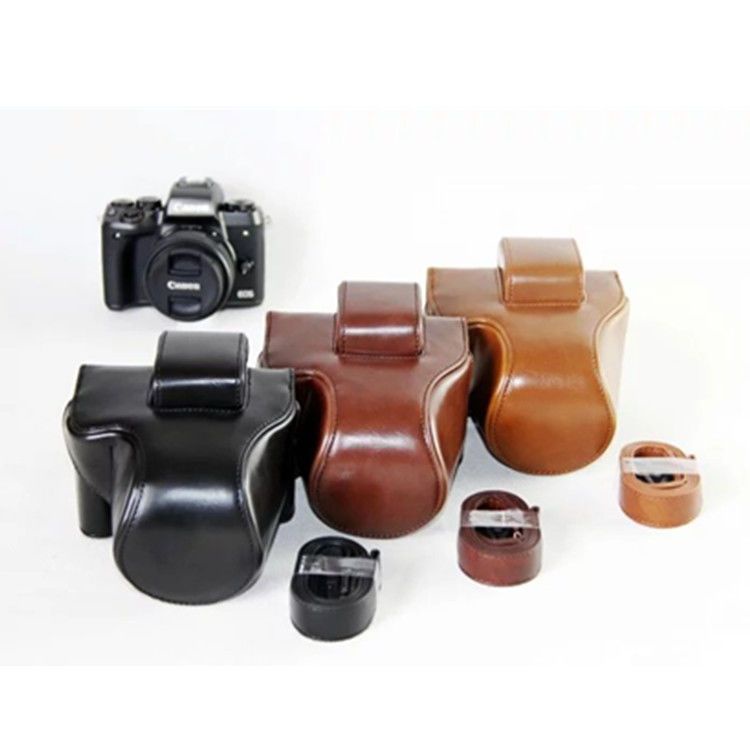 เคสกระเป๋าหนัง ป้องกันกล้อง สําหรับ Canon M50II M50 M5 M50 MarkII