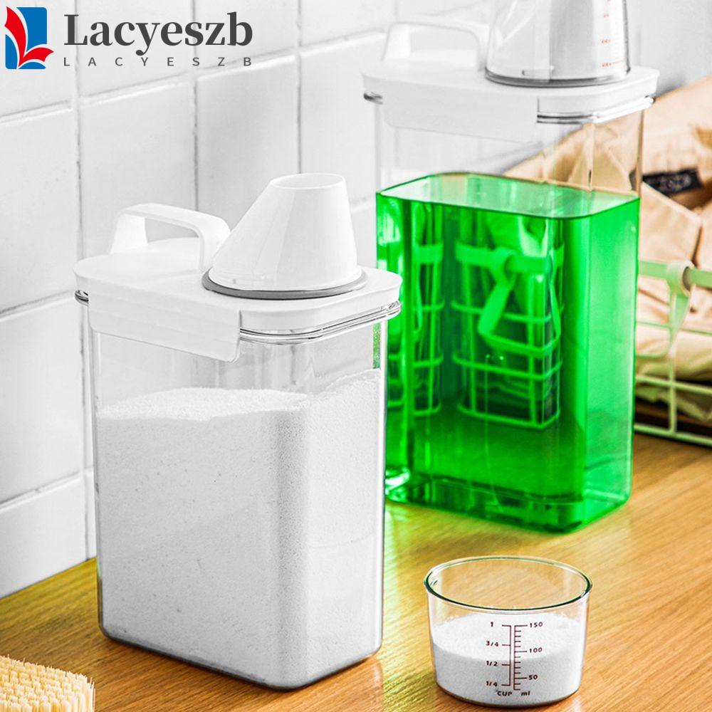 Lacyeszb ถ้วยตวง อเนกประสงค์ พร้อมฝาปิด และที่จับ สําหรับซักผ้า