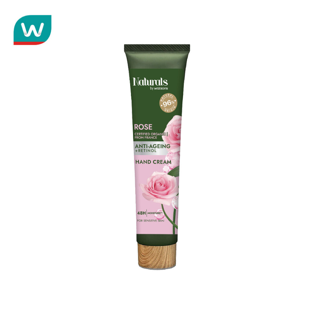 Naturals by Watsons เนเชอรัล บาย วัตสัน โรส ครีม บาธ 450มล.(รีฟิล)