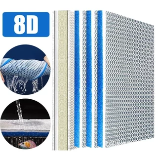 Simon 1 ชิ้นกรองชีวเคมี, 8D 8 ชั้น Aquarium Filter ฟองน้ํา, High-Density Cotton Sponge Aquarium อุปกรณ์เสริม
