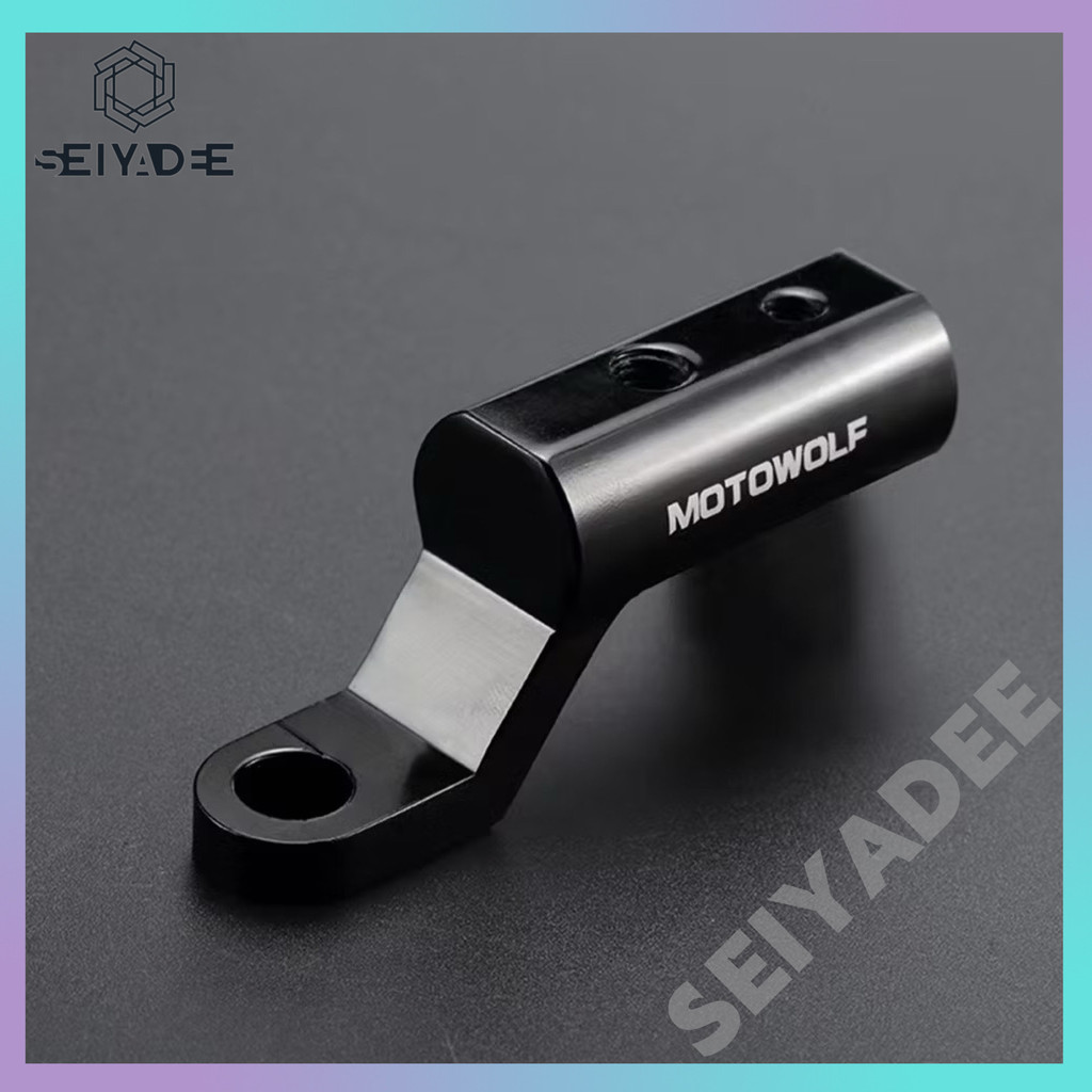 Motorcycle Parts 1ชิ้น บาร์จับมอเตอร์ไซค์ มีรูน็อตให้2รู บาร์เสริมสั้น สำหรับติดก้านกระจก