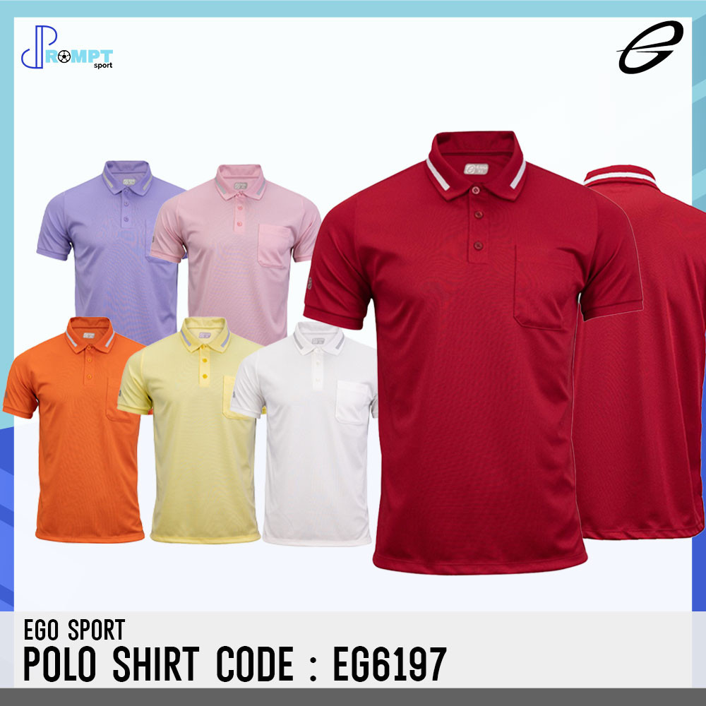 EGO SPORT เสื้อโปโล รหัส EG6197 ชาย เนื้อผ้าเซรามิก ของแท้100%