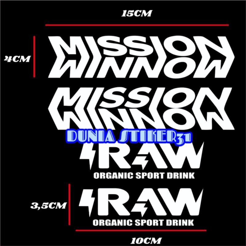 ชุดสติ๊กเกอร์ MISSION WINNOW + RAW