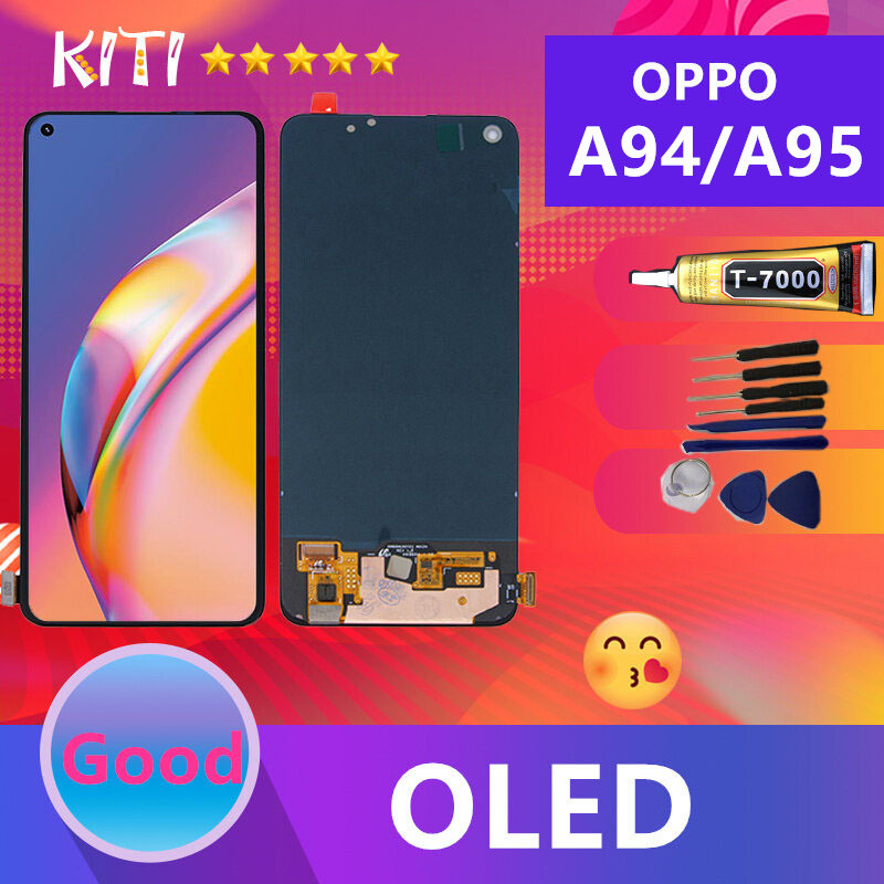 พร้อมทัชสรีน - OPPO A94/A95/reno 4se/reno6 z/realme 7 pro/realme 8 pro /F19 pro  (OLED)(ใช้สแกนลายนิ้วมือได้）