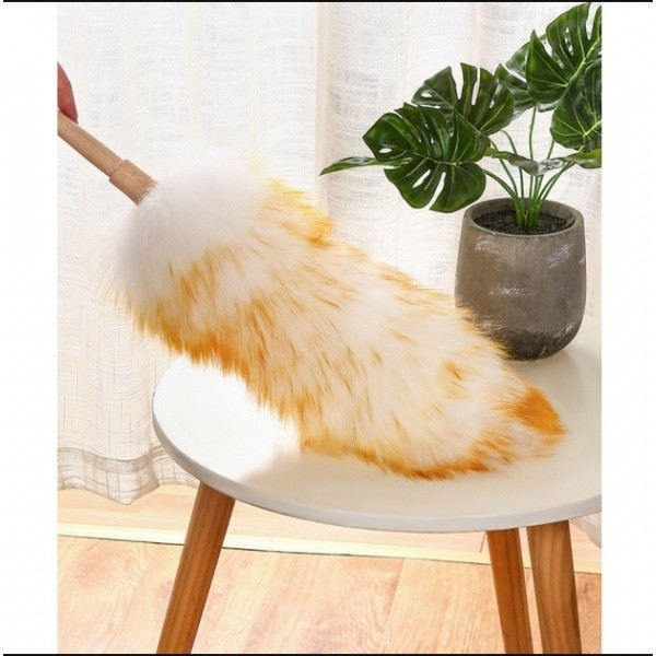 LOCAL789 Iclean ไม้ปัดฝุ่นขนแกะด้ามสั้น รุ่น US578 ขนาด 6x6x54 cm สีน้ำตาล ร้านอยู่ในไทย