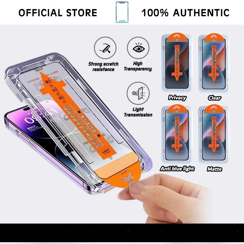 Monee ฟิล์มกระจก สําหรับ iPhone 16 pro max 15 plus 14 13 12 เต็มจอ 11 ฟิล์ม ไอโฟน mini X XR XS 15 Pro MAX 7 8 Plus กันฝุ่น ฟิล์มกันรอย กระจกนิรภัย