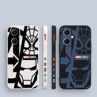 เคสโทรศัพท์มือถือ ซิลิโคน ลายมาร์เวล ไอรอนแมน สไปเดอร์แมน มีลายด้านข้าง สําหรับ XIAOMI REDMI Note 12 11 10 9 8 7 6 5 4 3 2 T S X A POCO M4 M3 M2 Pro Plus Max 5G