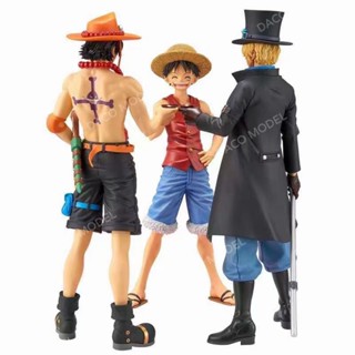 โมเดลฟิกเกอร์ One Piece Luffy Ace Sabo Three Brothers Yuyijiu คุณภาพสูง สําหรับตกแต่ง