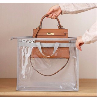 SENSES// Breathable Anti-Wardrobe Sealed Bag Dustproof Storage Bag Leather Bag Protection Organization Hanging Bags Transparent Hand Storage Bag USdn