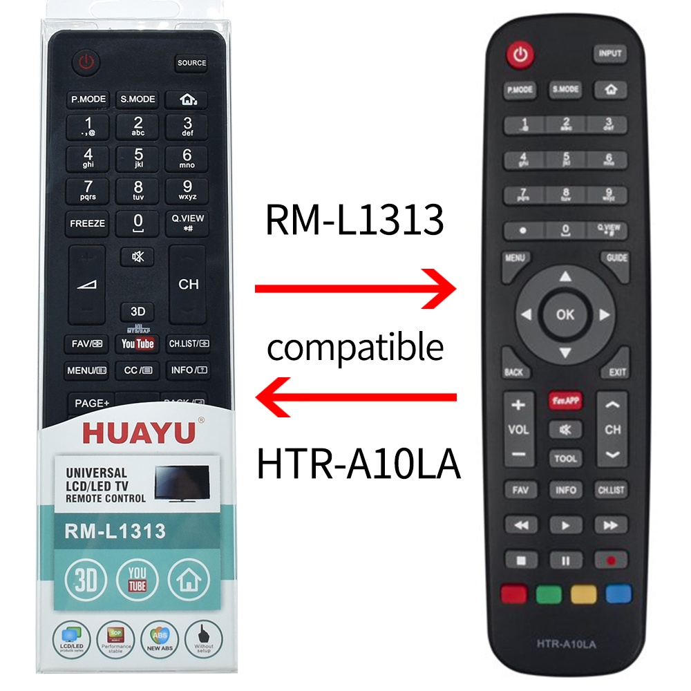 ใหม่ htr-a10la เปลี่ยนรีโมทคอนโทรลสําหรับ Haier TV le32k6500da le40k6500da le55q6500dua le58k6500dua