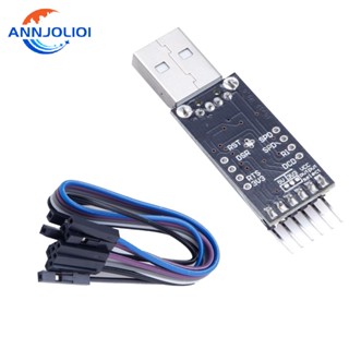 Ann 6PIN CP2102 โมดูลดาวน์โหลดสายเคเบิล USB 2 0 เป็น TTL Serial Converter