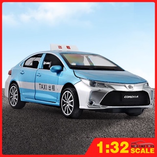 Klt โมเดลรถยนต์ 1:32 Toyota Corolla Taxi ของเล่นสําหรับเด็ก