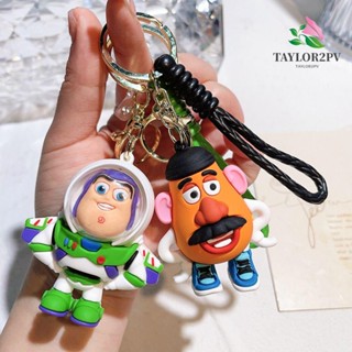 Taylor2pv พวงกุญแจเบส Lightyear Mr. หัวมันฝรั่ง สามตา สร้างสรรค์ วู้ดดี้ ลอตโซ ตุ๊กตาอะนิเมะ ตุ๊กตา อุปกรณ์เสริมในรถยนต์