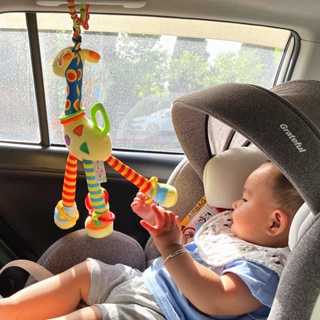 Giraffe Baby Car Hanging Baby Pendant Bed Bell Rattle Biteable 3-6-9 Months Comforter Toys Car Toy UMQo